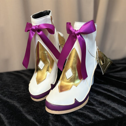 Monenjoy 崩壊3rd ハーイ愛の妖精さん エリシア コスプレ ブーツ シューズ コスプレ道具