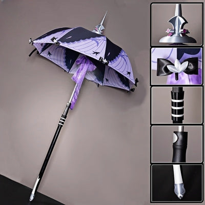 Monenjoyゼンレスゾーンゼロ ビビアン 傘 コスプレ道具 モッキンバード ゼンゼロ イベント 仮装 傘面直径95cm 傘長約163cm - Monenjoy