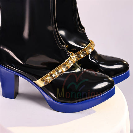 Monenjoy 鳴潮 ガルブレーナ ブーツ 底12cm コスプレ道具 シューズ 靴 おもちゃ 人工革