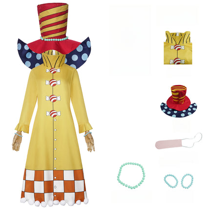 Monenjoy  ONE PIECE  シャーロット・ペロスペロー キャンディ大臣 コスプレ衣装 イベントGS1150 - Monenjoy