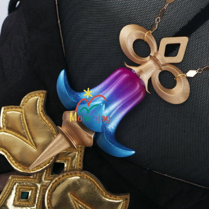 原神 エミリエ コスプレ衣装 コスチューム エメラルドフゼア |3D樹脂香水瓶・金属製神の眼付属|MONENJOY - Monenjoy