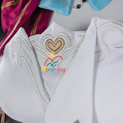 Monenjoy 原神 エスコフィエ コスプレ衣装  Escoffier コスチューム ワンピース 洋服 帽子付 3d樹脂アクセサリー G1199 - Monenjoy