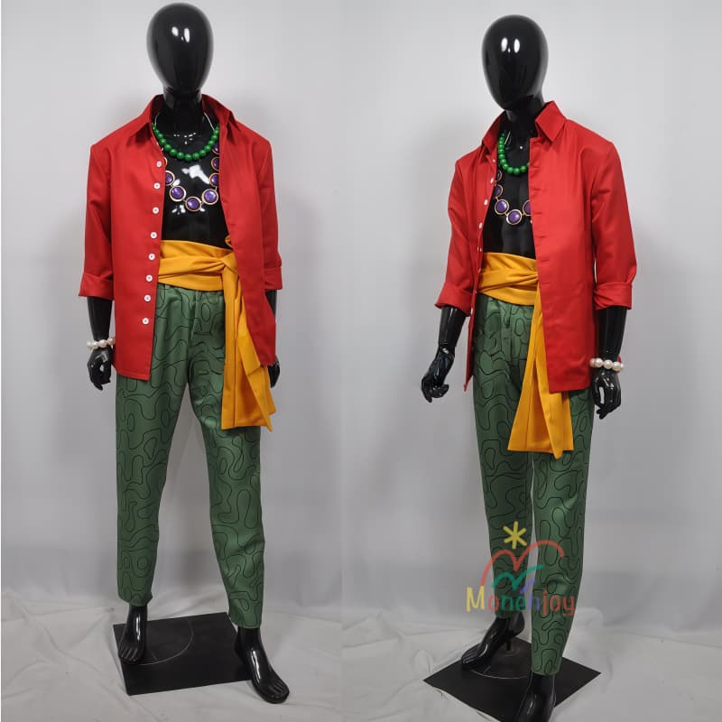 Monenjoy ONE PIECE 大海賊 コスチューム マーシャル・D・ティーチ コスプレ衣装 黒ひげ海賊団船長 黒ひげ イベント 舞台服