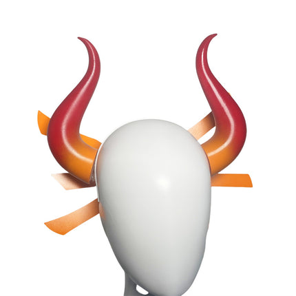 Monenjoy ワンピース ワノ国編 ヤマト YAMATO 大和 角 髪飾り コスプレ コスプレ道具 仮装 変装 人気 白 緑 青 ロングヘア かつら 小物 cosplaygs-bt001