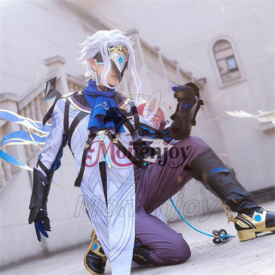 Monenjoy 原神 ドットーレ 博士 コスプレ衣装 マスク付 イベント コスチューム MONENJOY