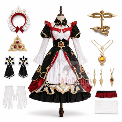 Monenjoy 原神 サンドローネ 旧ガチャ オリジナル風デザイン 背中ゼンマイ道具回転 コスプレ衣装 コスチューム 礼服風 MONENJOY