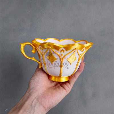 【Monenjoy】原神 サンドローネ「鏡水の解明」ティーカップ 12×8cm|PLA製 コスプレ撮影道具