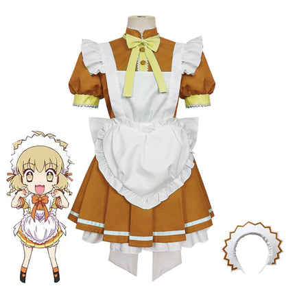 Monenjoy アニメ 東京ミュウミュウ にゅ~ 桃宮 いちご 藍沢 みんと 碧川 れたす 黄 歩鈴 ミュウプリン 藤原 ざくろ カフェ服 コスプレ メイド服 可愛い ハロウィン - Monenjoy