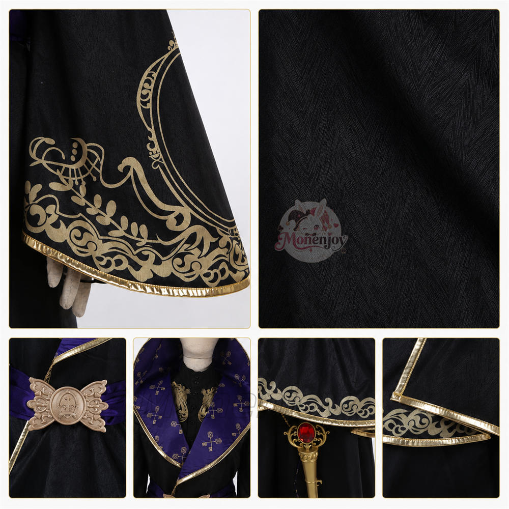 Monenjoy ディズニー ツイステッドワンダーランド malleus 式典服 全員 制服 ユニフォーム ツイステ コスプレ ペン道具付