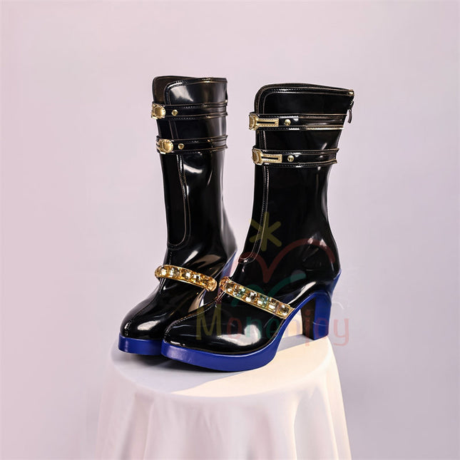 Monenjoy 鳴潮 ガルブレーナ ブーツ 底12cm コスプレ道具 シューズ 靴 おもちゃ 人工革