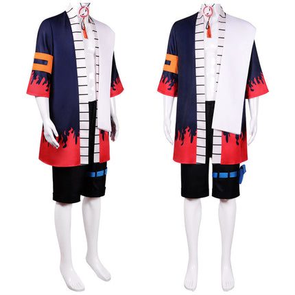 Monenjoy ONEPIECE 火拳のエース 帽子付　白ひげ海賊団 超新星編 衣装 ユニフォーム コスチューム　少年漫画　COS　ハロウィン　舞台衣装　学園祭　クリスマス　イベント - Monenjoy