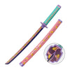 Monenjoy 鬼滅の刃 日輪刀 鬼狩り 我妻 善逸 77cm　グッズ 剣戟奇譚 竈門 和風 大正時代 子供用 コスプレ 舞台 おもちゃ 木 イベント 祭り - Monenjoy