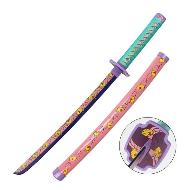 Monenjoy 鬼滅の刃 日輪刀 鬼狩り 我妻 善逸 77cm　グッズ 剣戟奇譚 竈門 和風 大正時代 子供用 コスプレ 舞台 おもちゃ 木 イベント 祭り - Monenjoy