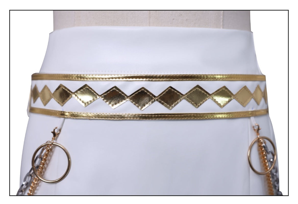 เพลิดเพลินไปกับ KPOP Girls! ชุดคอสเพลย์ Demon Hunters Zoe Mila White สำหรับการแสดงสดและการแสดงบนเวที 