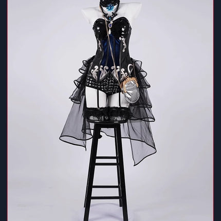 Monenjoy　アイデンティティ5　踊り子　クロートー　コスプレ衣装　IdentityV　コスプレ　眼鏡＋3ｄ樹脂アクセサリー＋鞄付　GS1158 - Monenjoy