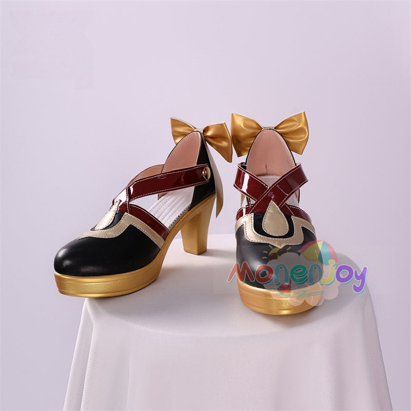 Monenjoy 原神　傀儡　執行官 サンドローネ　シューズ　コスプレ道具　人工革　コスチューム　ナドクライ編　イベント　ブーツ　