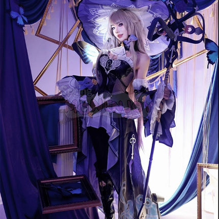Monenjoy　崩壊スターレイル　マダムヘルタ　コスプレ衣装　礼服　帽子付　GS1374