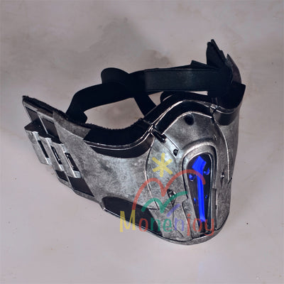 Monenjoy　モータルコンバット　ナイトウルフ　マスク　20*13cm　250g　FRP材質　コスプレ道具　Nightwolf　忍者　武器モデル　 MONENJOY