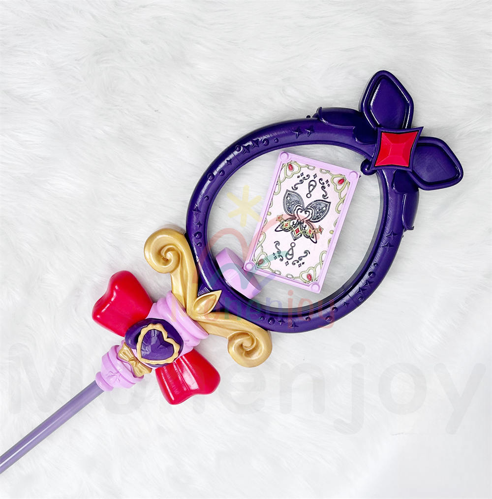 Monenjoy　名探偵プリキュア 森亜 るるか　キュアアルカナ・シャドウ 魔法杖　150cm　コスプレ道具　PLA材質　レプリカ　怪盗団ファントム　ハロウィン MONENJOY