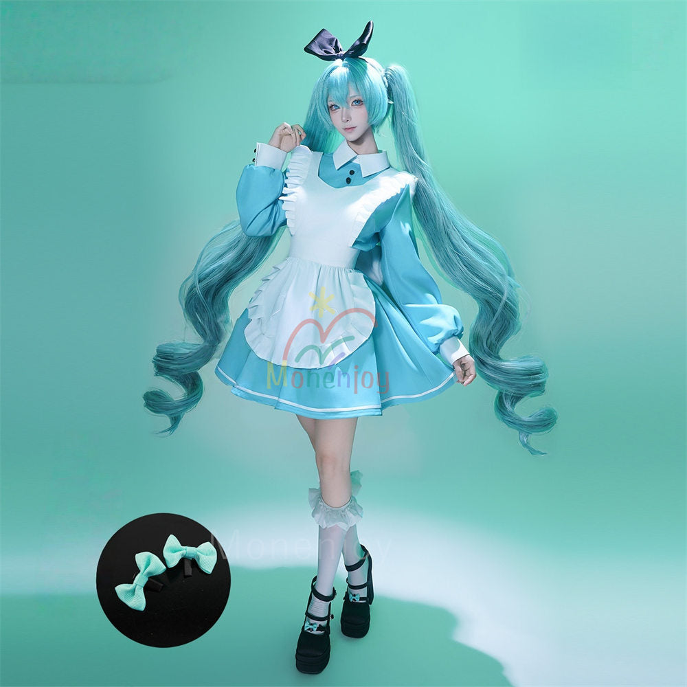 納品10日以内出荷　Monenjoy　初音ミク　Alice　コスプレ衣装　メイド服　ドレス　コスチューム MONENJOY
