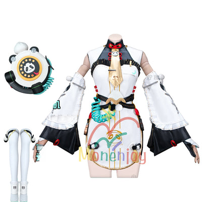 Monenjoy　ゼンゼロ ダイアリン　コスプレ　クランプスの黒枝　コスチューム　ハロウィンコスチューム セット（電話機小道具＋イヤリング＋ヘアアクセ付き）