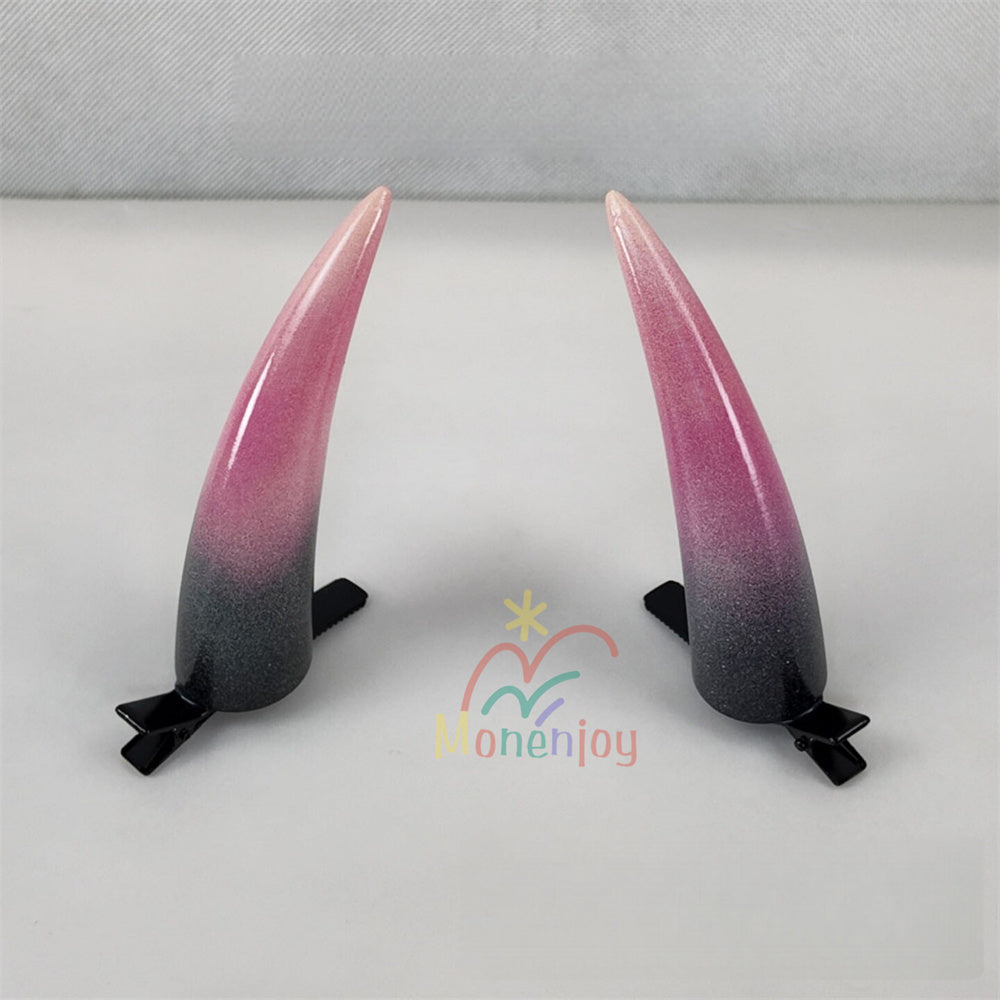 Monenjoy　超かぐや姫！ 駒沢 乃依（こまざわ のい） 角　悪魔の角　10cm　アクセサリー　ヘアアクセサ　髪飾　おもちゃ　コスプレ道具 MONENJOY