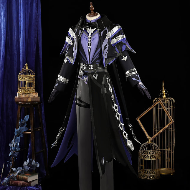 Monenjoy　原神 フリンズ　コスプレ衣装　Genshin　ライトキーパー　雷元素　 闇影と灯り　 コスチューム　ナド・クライ　