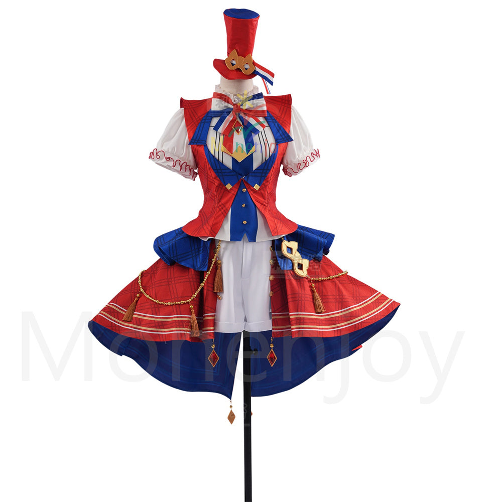 Monenjoy　プリパラ 紫京院ひびき コスプレ 衣装　なのプリパリルージュコーデ　コスチューム　舞台服　ハロウィン MONENJOY