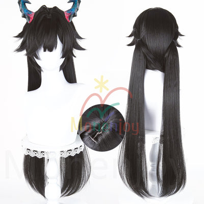 Monenjoy　アークナイツ　エンドフィールド　 チェン・センユー　 ウィッグ　長83cm　カツラ　コスプレ道具　耐熱ウィッグ MONENJOY