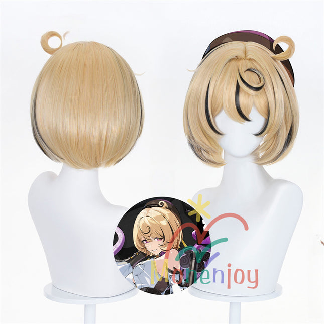 Monenjoy　ゼンレゼンレスゾーンゼロ イドリー ウィッグ　カツラ　34cm　ゼンゼロ／ZZZ　鬘　アクセサリー　コスプレ道具　