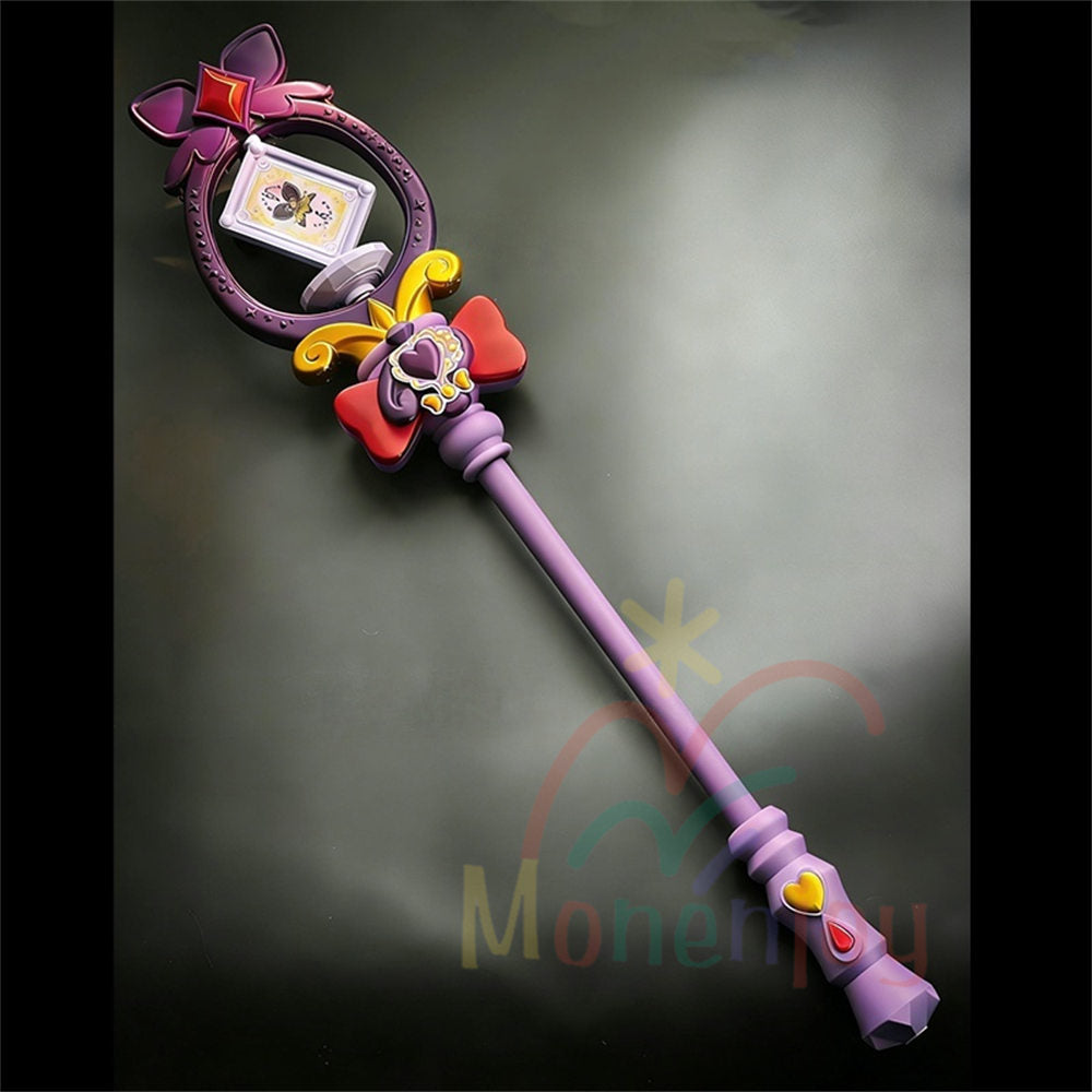 Monenjoy　名探偵プリキュア　森亜るるか 　キュアアルカナ・シャドウ　魔法杖 120cm　PLA材質　レプリカ　撮影道具　武器モデル MONENJOY