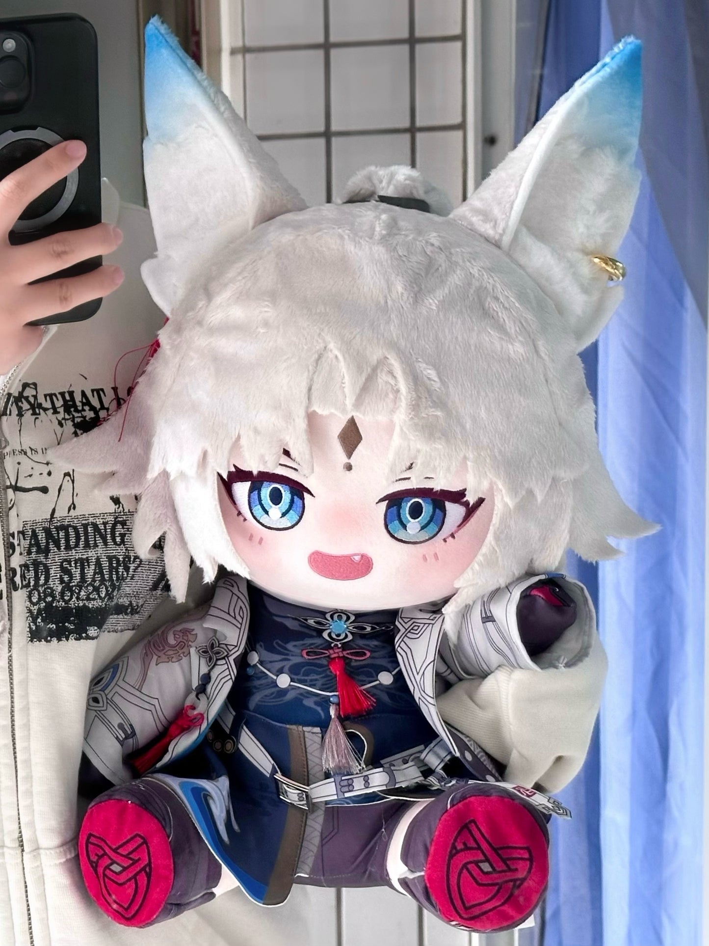 Monenjoy "Haikyu Star Rail" Hishou Body Pillow-Shaped Cotton Doll, 40cm, Gift, Accessories, Dress-Up, Made-to-Order, Handmade in China 