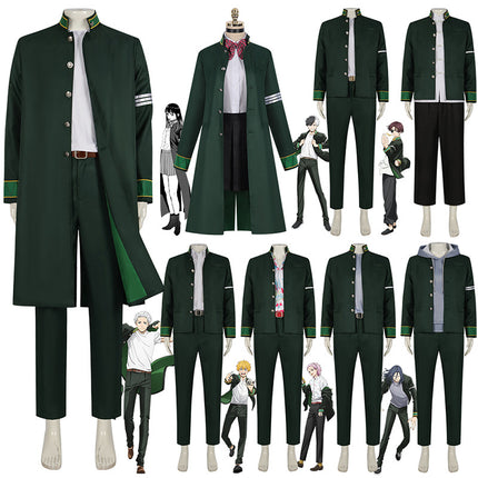 Monenjoy　WIND BREAKER　cosplay　ウィンドブレイカー　 風鈴高校 桜 遥　梅宮 一　蘇枋 隼飛　コスプレ衣装　飾り付　防風鈴 制服　緑色　コスチューム　イベント　舞台服