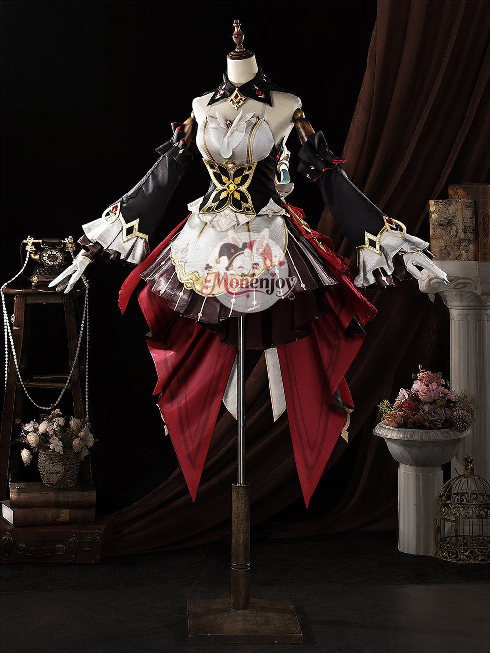 Monenjoy 原神 サンドローネ 傀儡 Pla材質パーツ仕様 背部ゼンマイ可動 コスプレ衣装　礼服風　洋服　コスチューム　イベントハロウィン対応 MONENJOY