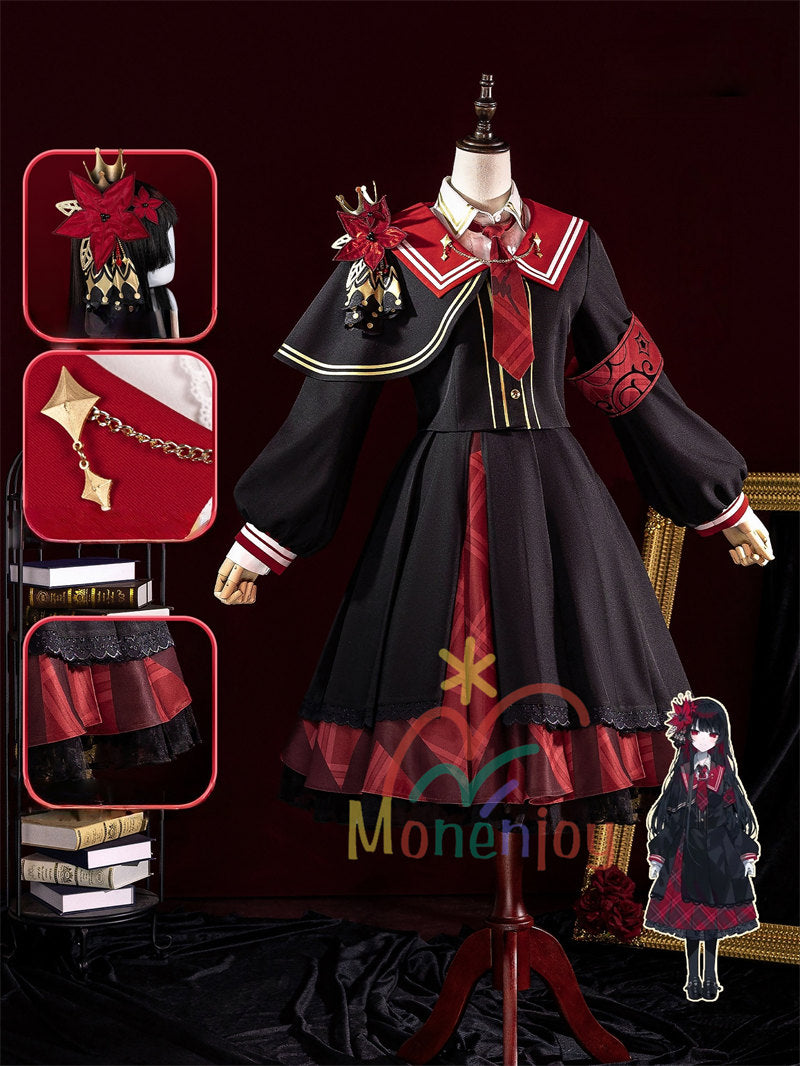 Monenjoy　魔法少女ノ魔女裁判　二階堂 ヒロ　コスプレ衣装　にかいどう ヒロ　髪飾付　まのさば　コスチューム　ワンピース　仮装