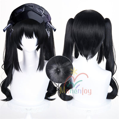 Monenjoy 魔法少女ノ魔女裁判　黒部 ナノカ　 かつら　本体30cm+ポニー50cm |大魔女　　コスプレ　ふんわり　自然感　まのさば ウィッグ　鬘　コスプレ道具