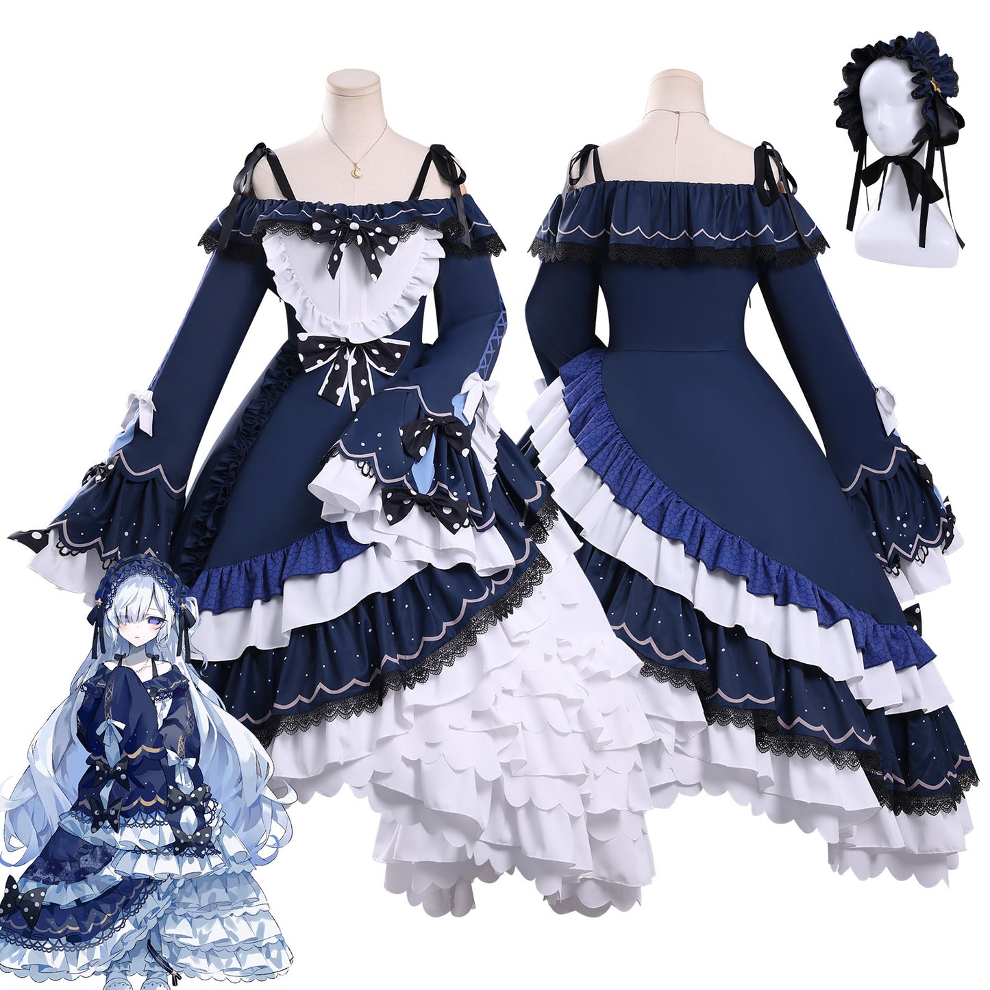 Monenjoy　魔法少女ノ魔女裁判　夏目アンアン　コスプレ衣装　ドレス　ワンピース　可愛い　ハロウィン　コスチューム MONENJOY