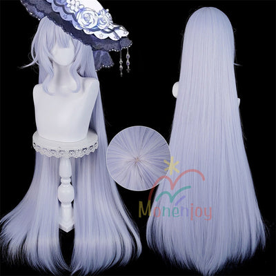 Monenjoy 魔法少女ノ魔女裁判　  月代ユキ　  かつら　110cm　大魔女　　コスプレ　ふんわり　自然感　まのさば ウィッグ　鬘　コスプレ道具