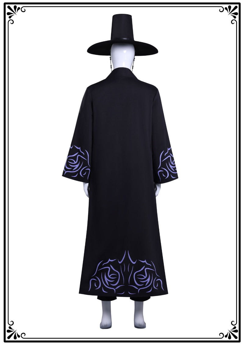 Monenjoy ภาพยนตร์แอนิเมชันเรื่อง "KPOP Girls! Demon Hunters Saja Boys" ชุดคอสเพลย์สีดำอีเวนต์ 