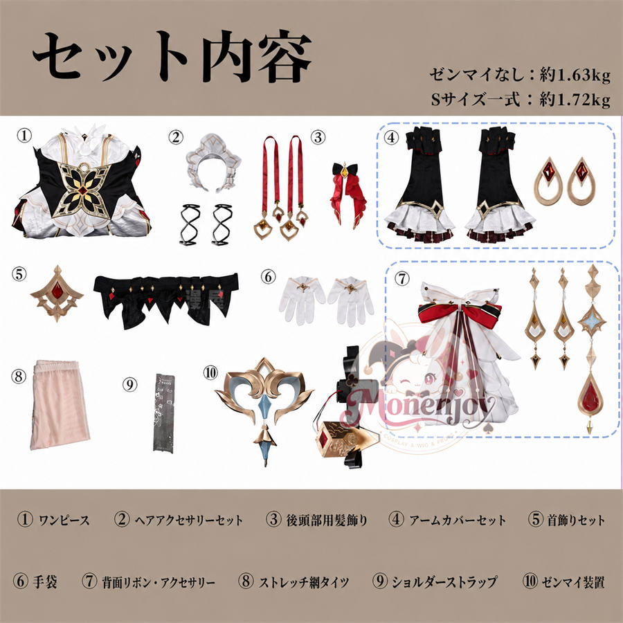 納品 Monenjoy 原神 サンドローネ 傀儡 Pla材質パーツ仕様 背部