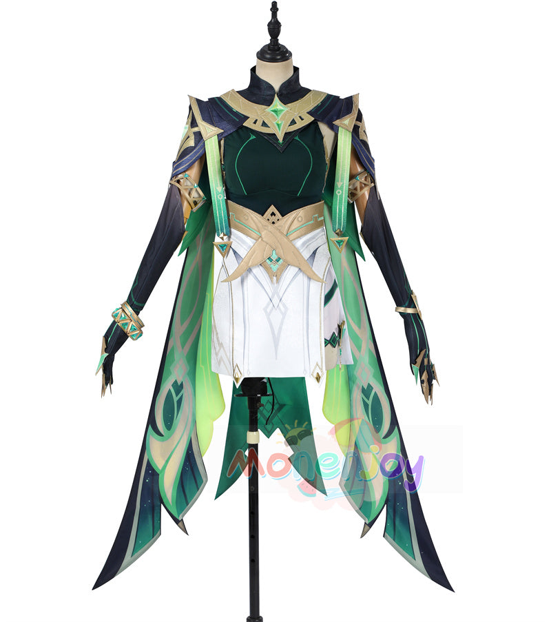 Monenjoy　原神　ネフェル コスプレ　砂に埋もれた秘話　ナド・クライ 　Ver.LunaⅡ　コスプレ衣装　Nefer コスチューム　髪飾り付　コスチューム