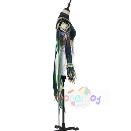 Monenjoy　原神　ネフェル コスプレ　砂に埋もれた秘話　ナド・クライ 　Ver.LunaⅡ　コスプレ衣装　Nefer コスチューム　髪飾り付　コスチューム