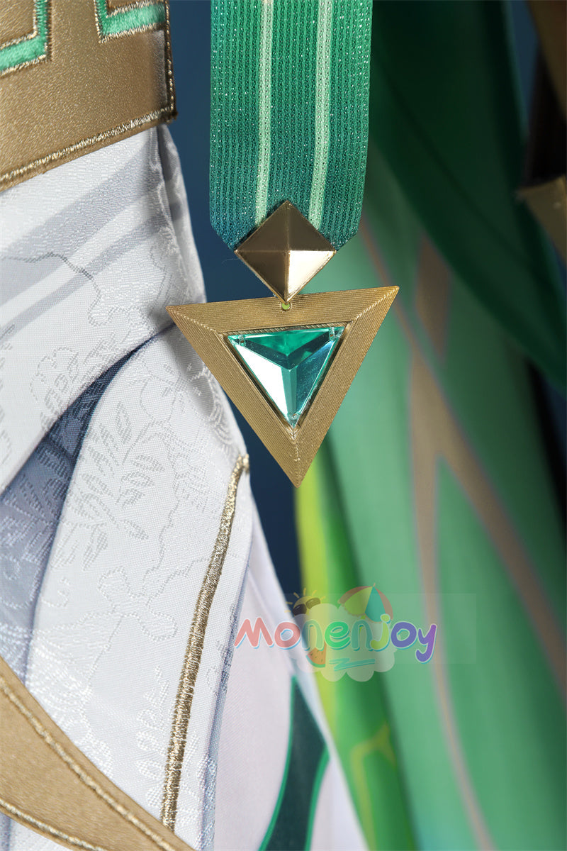 Monenjoy　原神　ネフェル コスプレ　砂に埋もれた秘話　ナド・クライ 　Ver.LunaⅡ　コスプレ衣装　Nefer コスチューム　髪飾り付　コスチューム