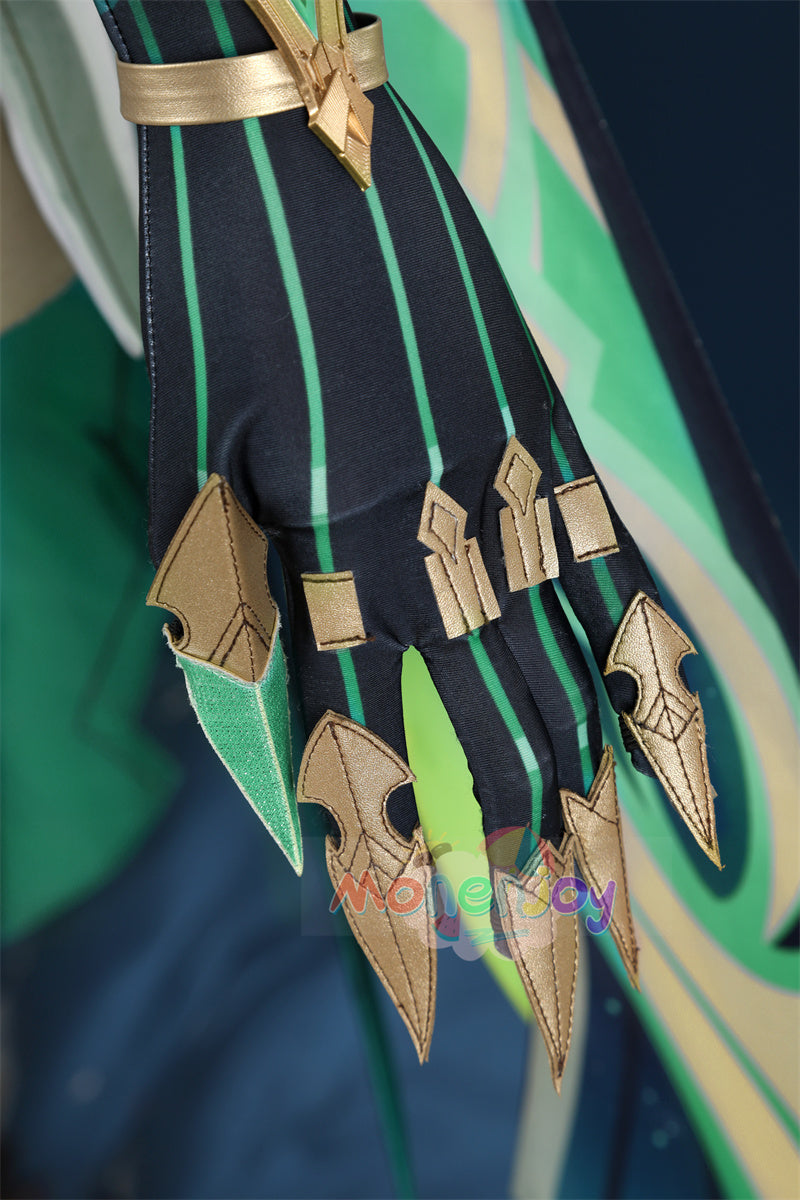 Monenjoy　原神　ネフェル コスプレ　砂に埋もれた秘話　ナド・クライ 　Ver.LunaⅡ　コスプレ衣装　Nefer コスチューム　髪飾り付　コスチューム