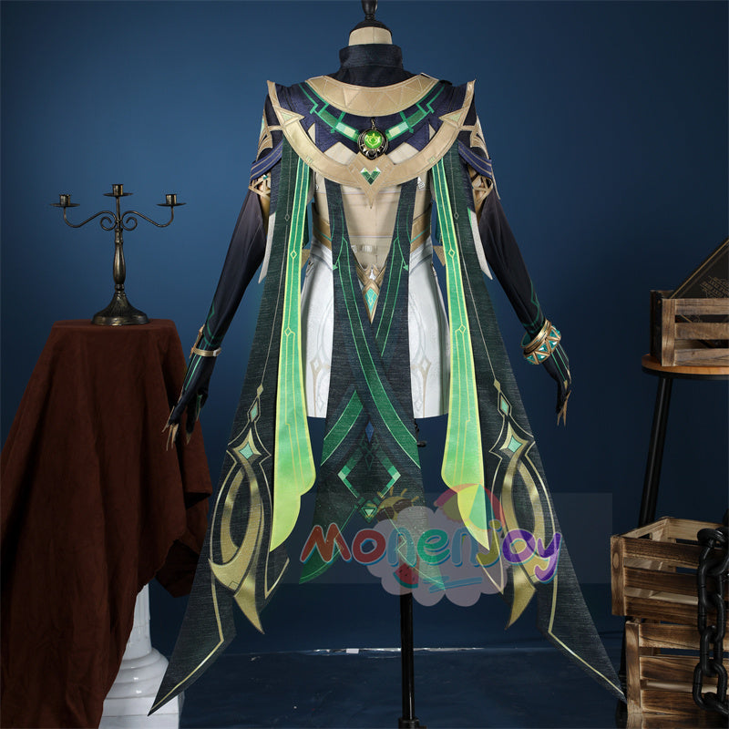 Monenjoy　原神　ネフェル コスプレ　砂に埋もれた秘話　ナド・クライ 　Ver.LunaⅡ　コスプレ衣装　Nefer コスチューム　髪飾り付　コスチューム