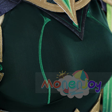 Monenjoy　原神　ネフェル コスプレ　砂に埋もれた秘話　ナド・クライ 　Ver.LunaⅡ　コスプレ衣装　Nefer コスチューム　髪飾り付　コスチューム