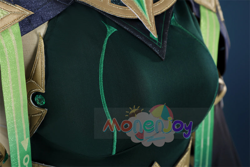 Monenjoy　原神　ネフェル コスプレ　砂に埋もれた秘話　ナド・クライ 　Ver.LunaⅡ　コスプレ衣装　Nefer コスチューム　髪飾り付　コスチューム