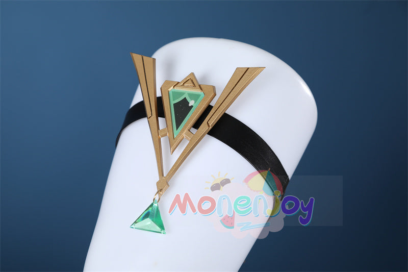 Monenjoy　原神　ネフェル コスプレ　砂に埋もれた秘話　ナド・クライ 　Ver.LunaⅡ　コスプレ衣装　Nefer コスチューム　髪飾り付　コスチューム