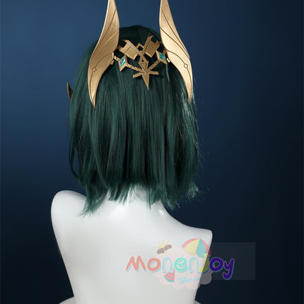 Monenjoy　原神　ネフェル コスプレ　砂に埋もれた秘話　ナド・クライ 　Ver.LunaⅡ　コスプレ衣装　Nefer コスチューム　髪飾り付　コスチューム