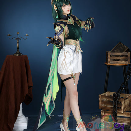 Monenjoy　原神　ネフェル コスプレ　砂に埋もれた秘話　ナド・クライ 　Ver.LunaⅡ　コスプレ衣装　Nefer コスチューム　髪飾り付　コスチューム
